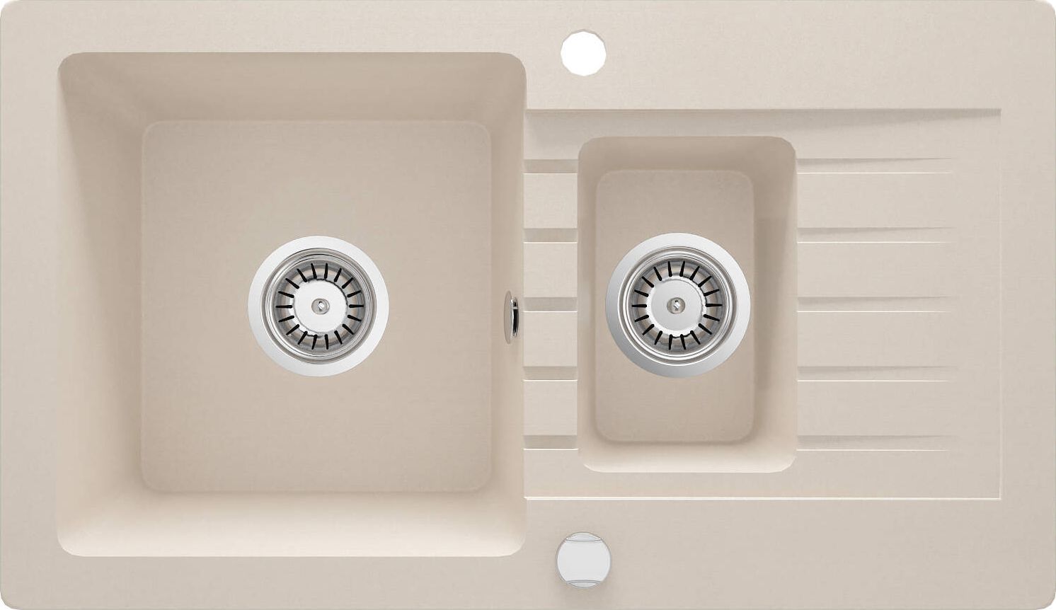 Zlewozmywak Deante Deante Zorba 1,5-komorowy z ociekaczem - beż