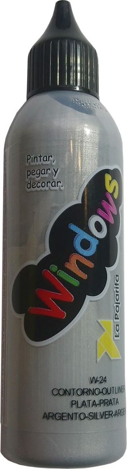 La Pajarita Konturówka do Szyb 75 ml Srebrna
