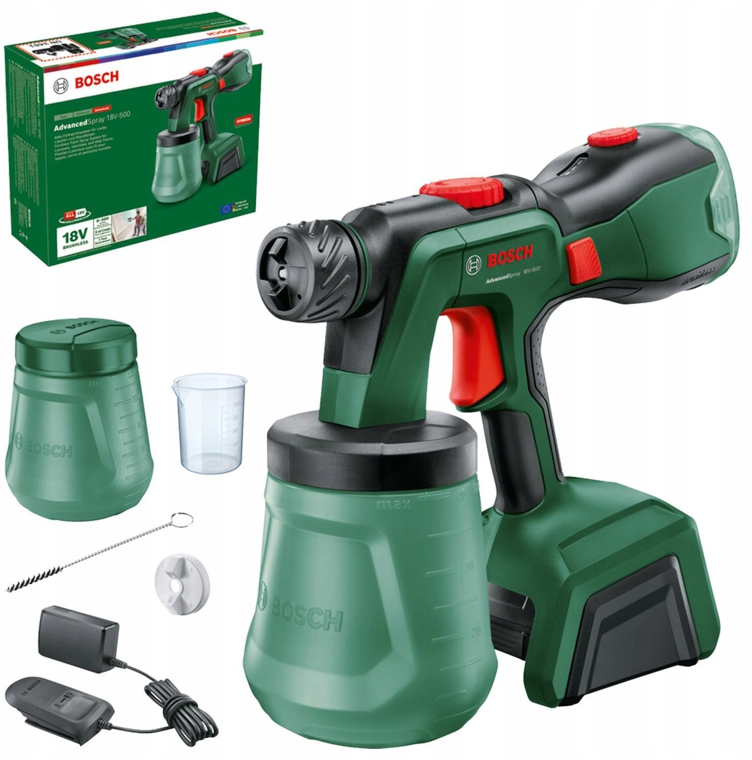 BOSCH PISTOLET DO MAL. ADVANCED SPRAY 18V-500 4,0Ah