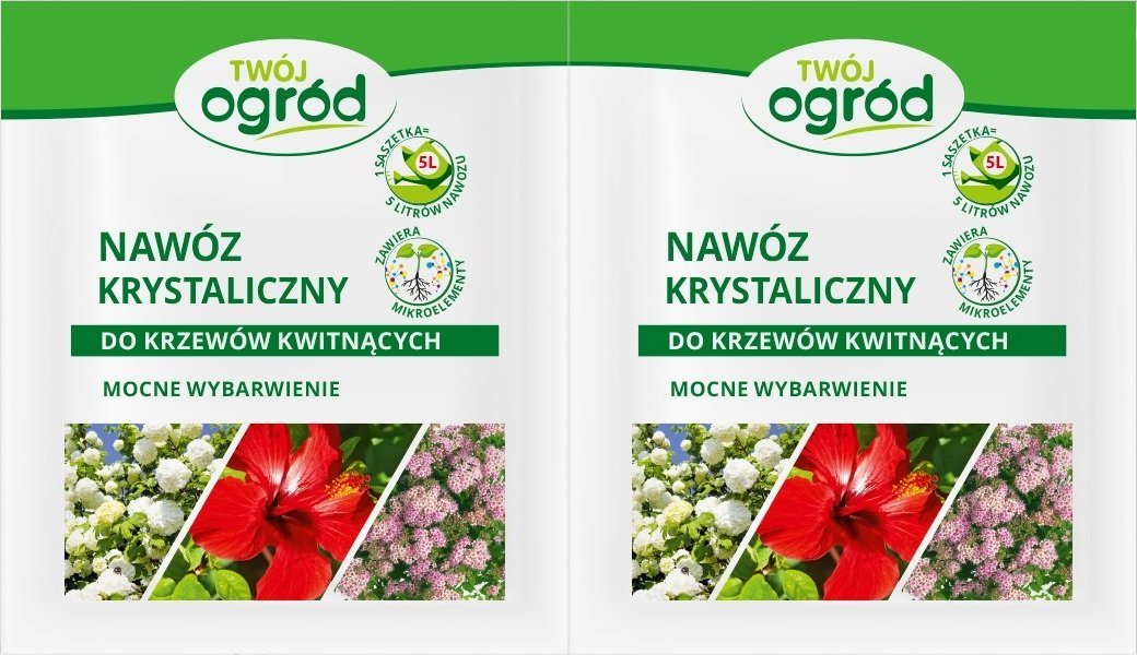 Twój Ogród Nawóz krystaliczny do krzewów kwitnących 2x5g