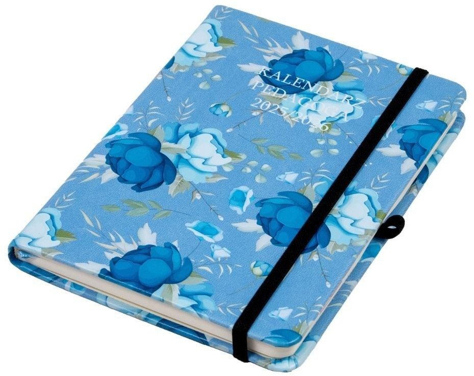 Kalendarz pedagoga 2025/26 B6 tyg Salsa nieb-kwiat