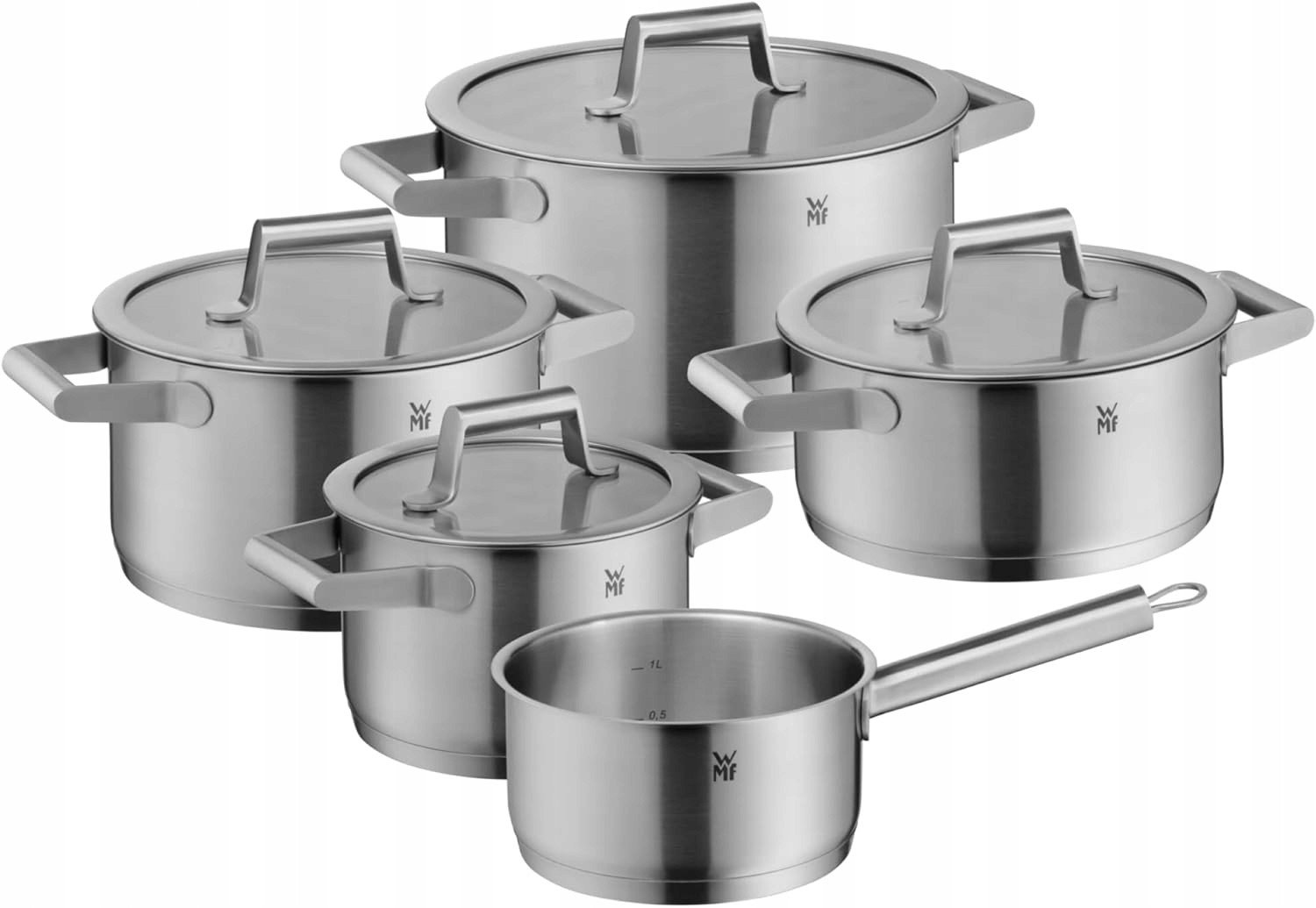 WMF Comfort Line 5-częściowy zestaw garnków indukcyjnych stal nierdzewna