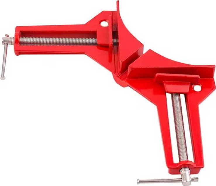 Aptel ŚCISKI stolarskie kątowe 4 sztuki imadło metalowe 75mm czerwone DA158