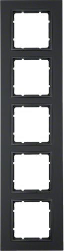 Berker Ramka pięciokrotna B.7 antracyt mat (10156626)