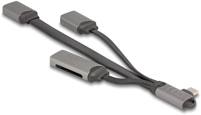 DELOCK 2 Port USB Hub inklusive SD und Micro SD Card Reader mit USB Type-C Anschluss