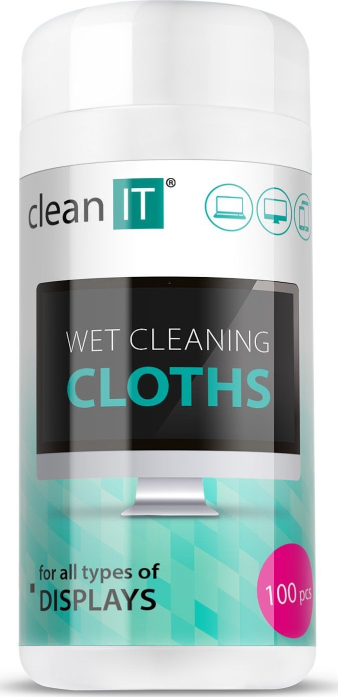 Clean it CLEAN IT Vlhčené čisticí utěrky na obrazovky 100 ks