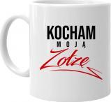 Koszulkowy Kocham moją zołzę - kubek z nadrukiem
