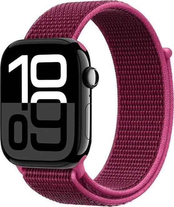 Crong Nylon - Pasek sportowy do Apple Watch 38/40/41/42 mm (Magenta Fusion)