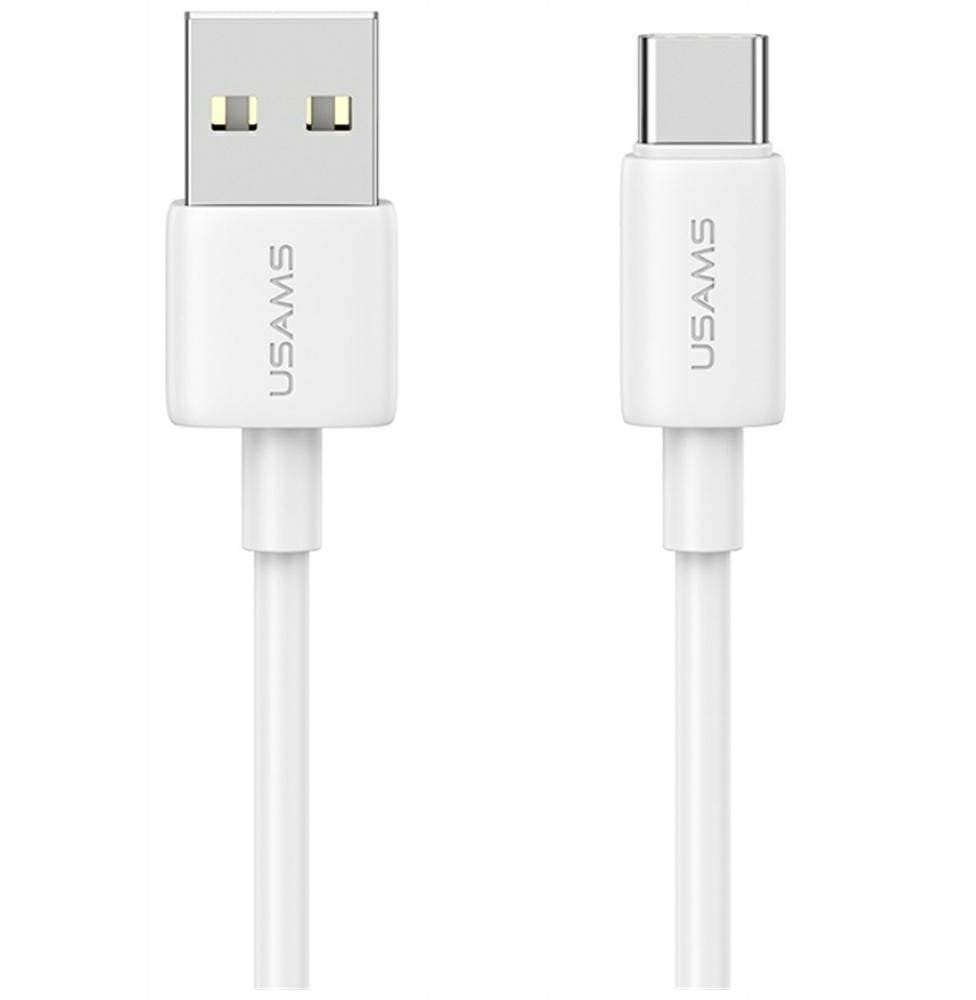Kabel USB Usams USB-A - USB-C 1 m Biały