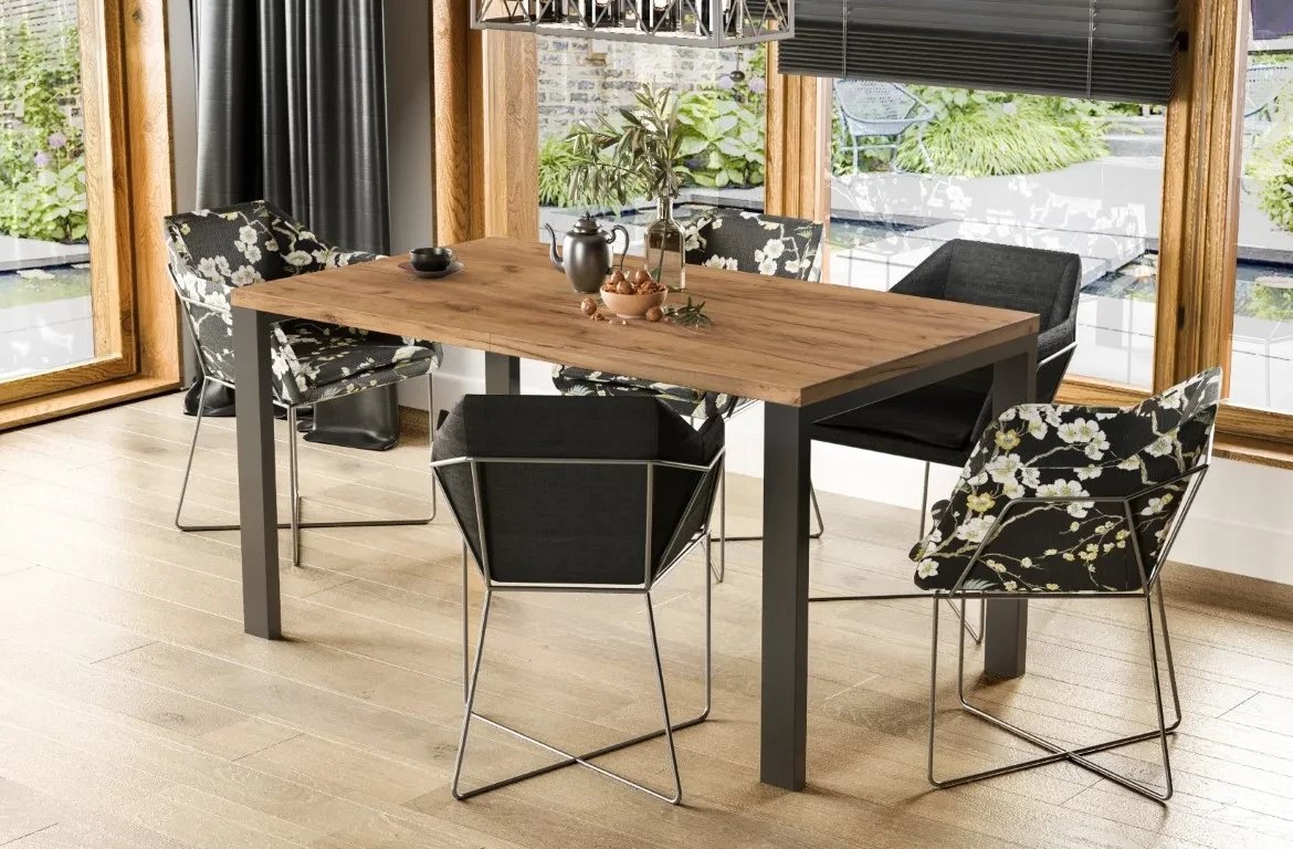 Stół rozkładany GARANT 130(220)x80 dąb złoty craft ENDO