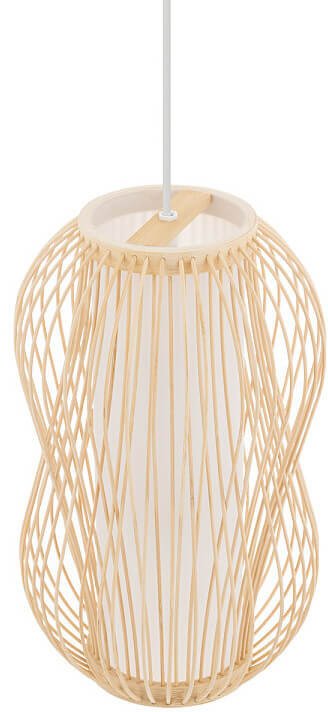 Lampa wisząca Puket 11160 pleciona lampion krata japandi bambusowa biała