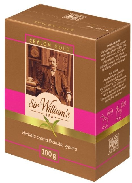 Sir Williams Czarna herbata liściasta Ceylon Gold 100g
