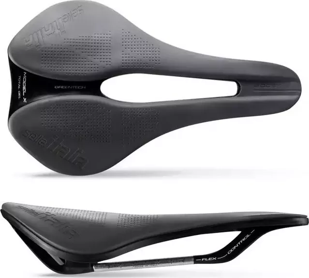 Selle Italia Siodło Model X Green Superflow L3, FeC Alloy Rail ⌀7 mm, Green-Tech, Szare