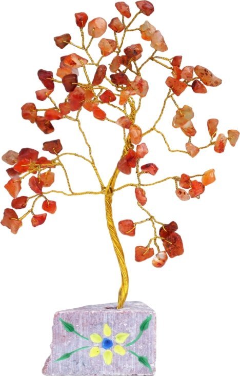 Art-Pol Drzewko z kamieniami szlachetnymi - Karneol | 160 kamieni
