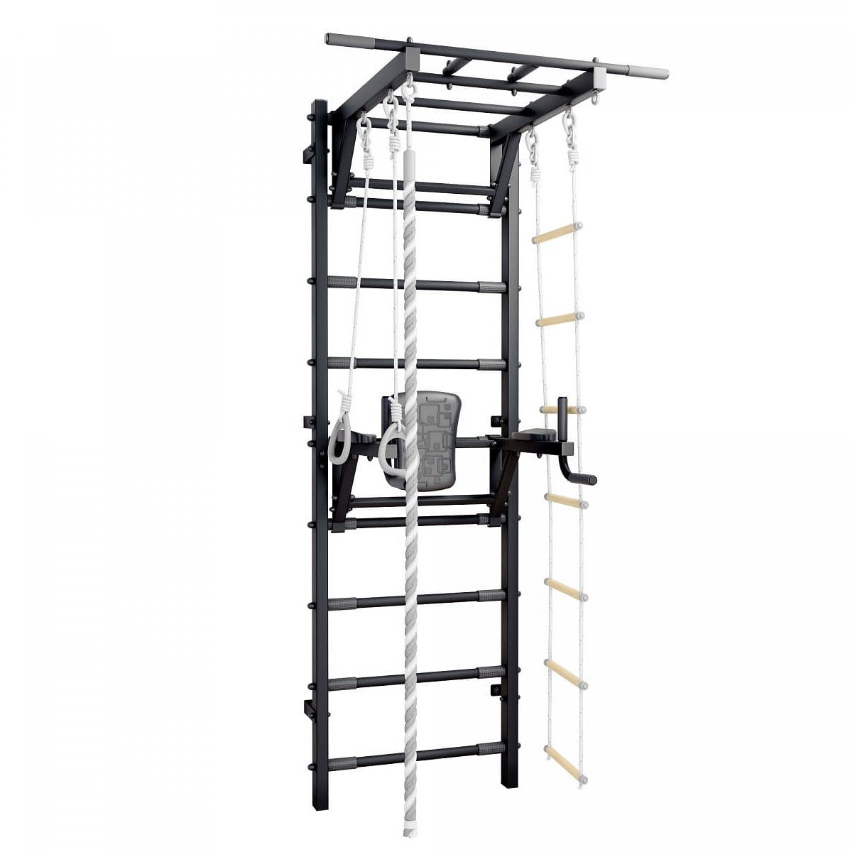 Drabinka gimnastyczna Trick Plus zestaw 6w1 metal czarny 120kg