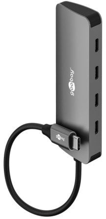 Slim 4-portowy koncentrator USB, USB-C™ na USB-C™, 10 Gbit/s