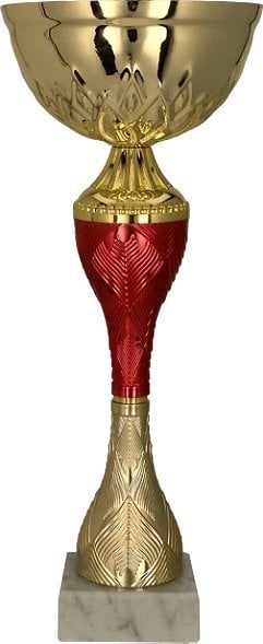 Victoria Sport Puchar metalowy złoto-czerwony