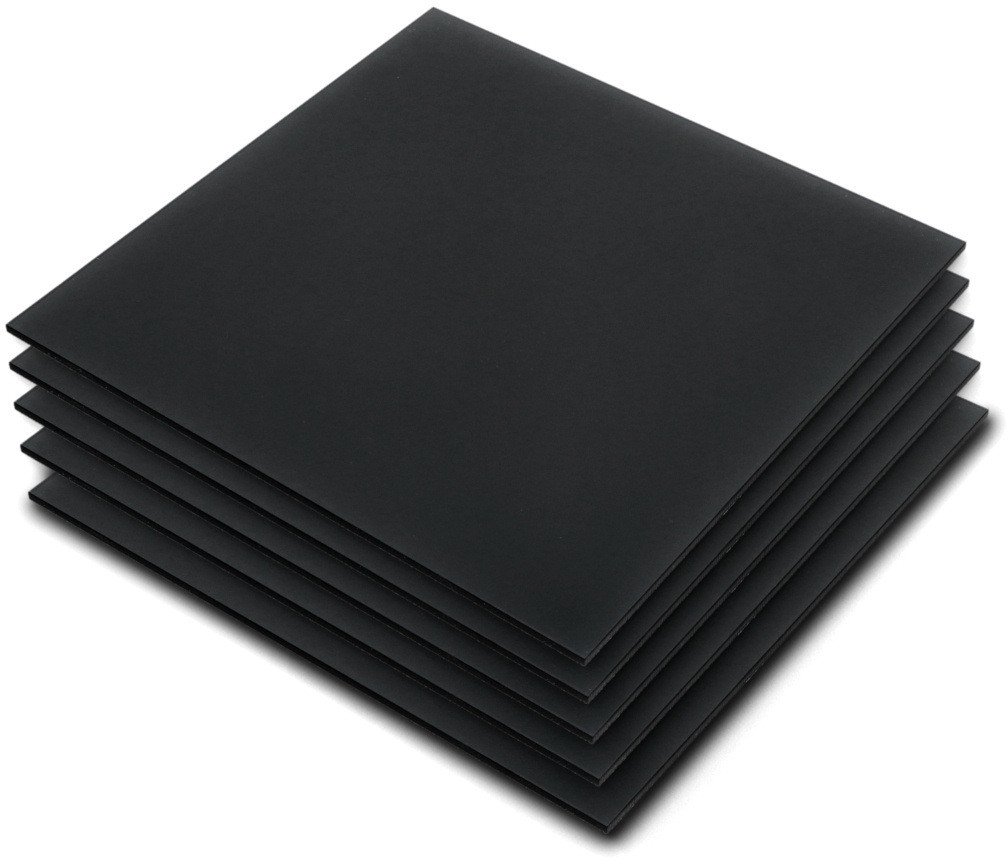 Plexi czarna wylewana - 3mm - 200x200mm - 5szt.}
