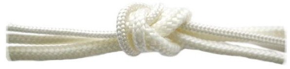 BRAIDED COLOURED ROPE WHITE 4MM/25M
