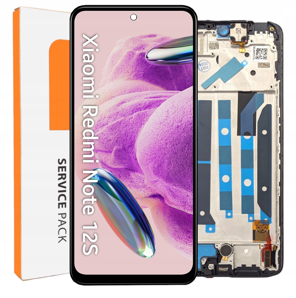 ORYGINAŁ WYŚWIETLACZ EKRAN LCD SZYBKA DOTYK DO XIAOMI REDMI NOTE 12S RAMKA