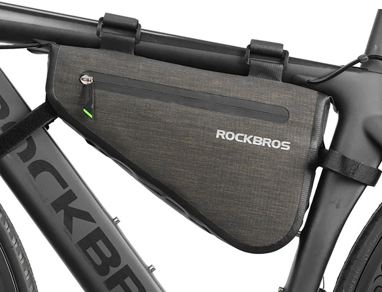 Torba rowerowa mocowane na ramę 5l AS-017 - ciemnozielona Torba rowerowa mocowane na ramę 5l AS-017 - ciemnozielona