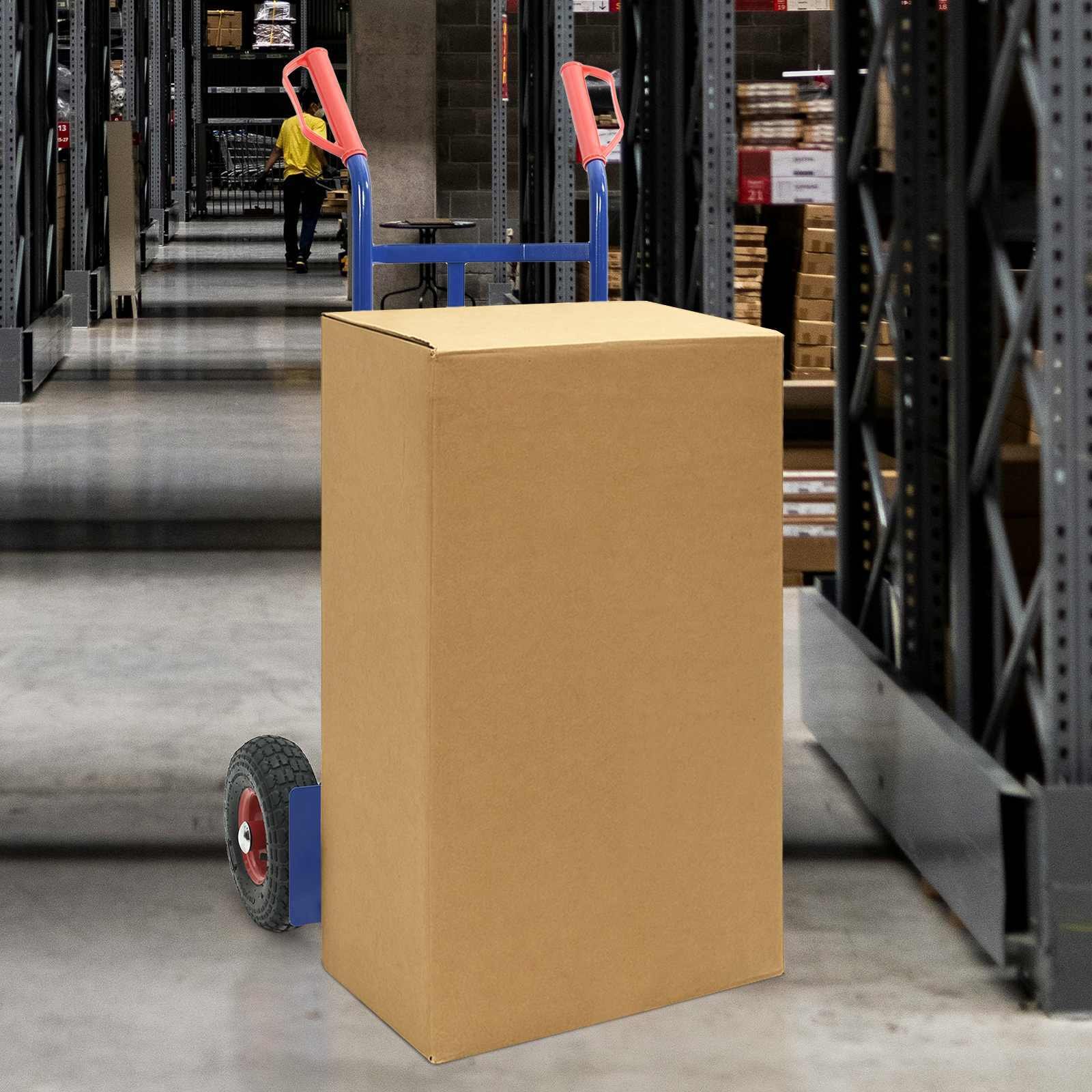 vidaXL Wózek ręczny Niebieski i Czerwony 57 x 46 x 113 cm Stal