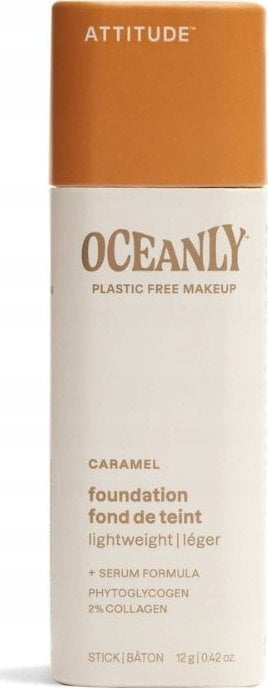 Attitude Oceanly, Podkład lekko kryjący, Caramel, 12 g