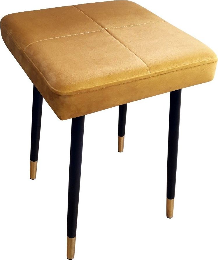 Atos Taboret SQUARE 2 MG VELVET żółty