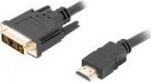 Kabel Lanberg HDMI - DVI-D 0.5m czarny (CA-HDDV-10CC-0005-BK)