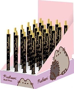 Długopis automatyczny display 24 sztuk PUSHEEN GOLD
