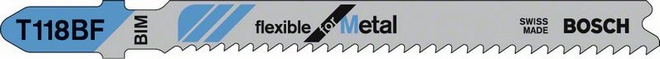 Bosch Brzeszczot do wyrzynarek Flexible for Metal 92mm T 118 BF 5szt. 2608634503