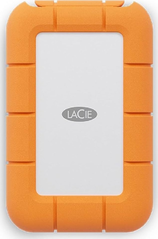 Dysk zewnętrzny SSD LaCie Rugged Mini 1TB Srebrno-pomarańczowy (STMF1000400)