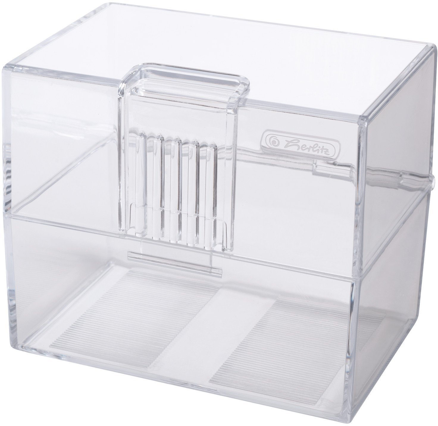 Herlitz Herlitz Karteikasten A8 leer transparent