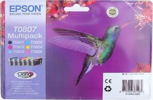 Tusz Epson Zestaw tuszy T0807 Easy Mail Packaging 6 kolorów (C13T08074510)