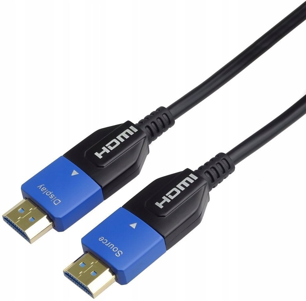 Kabel PremiumCord Ultra High Speed HDMI 2.1 optyczny kabel 8K@60Hz 4K@120Hz 30m złocony