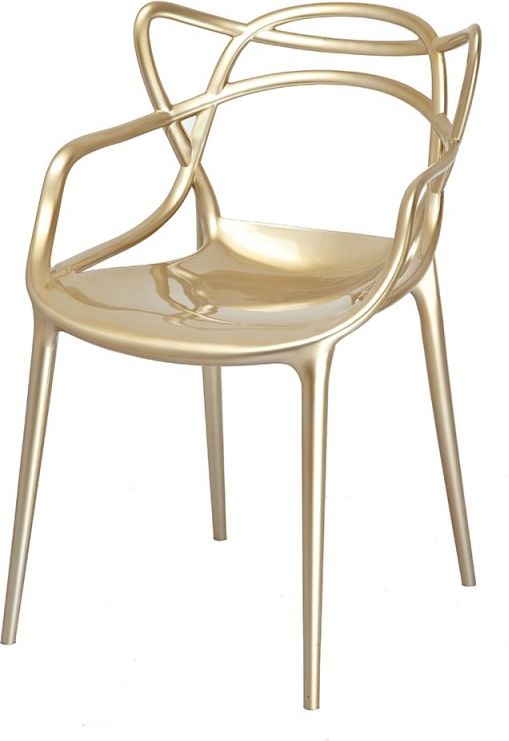 King Home Krzesło LUXO złote