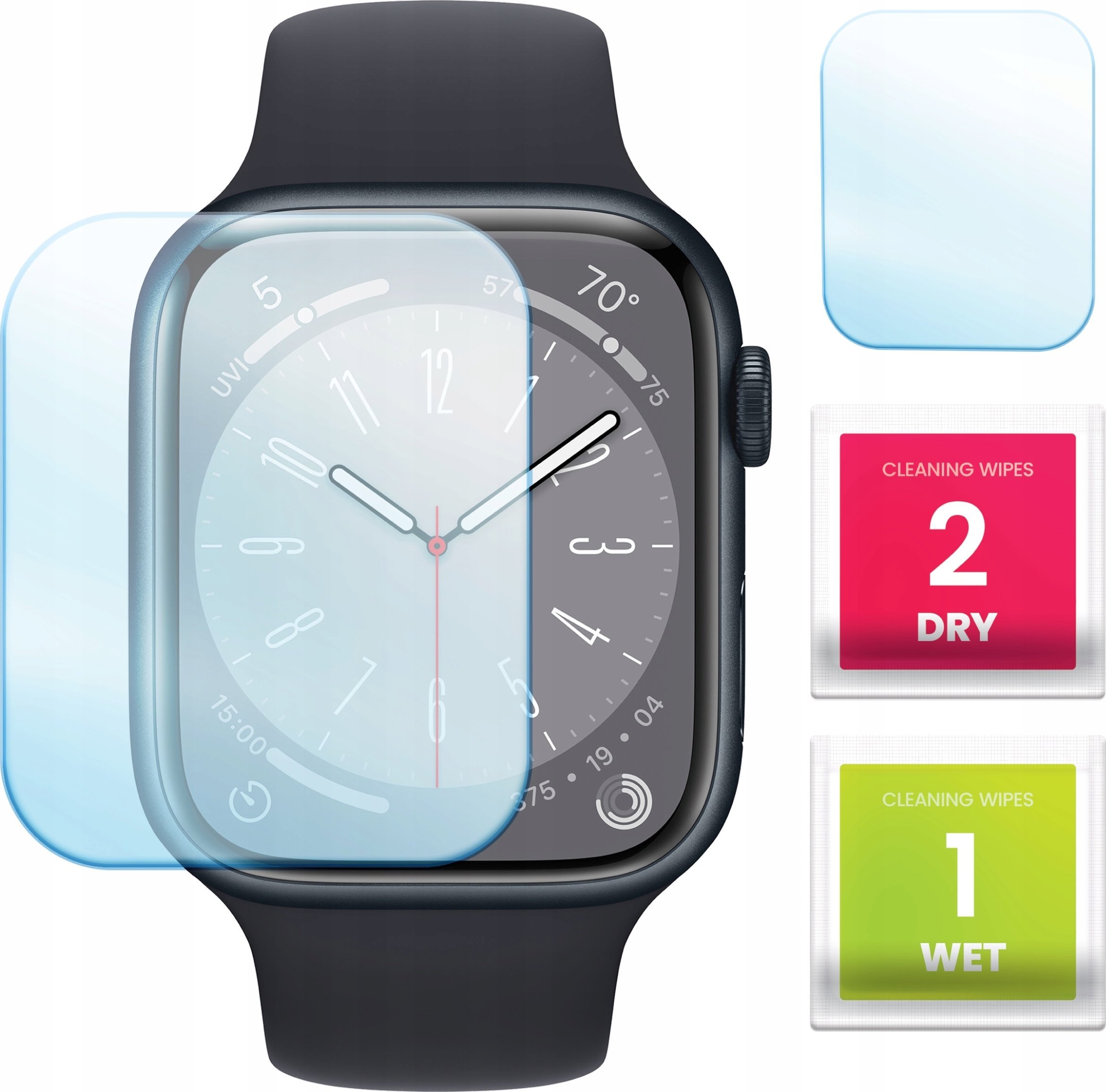 Hello Case Szkło Hybrydowe do Apple Watch 8 / 7 (45 mm) (Szkiełko, Ochronne, Szybka)