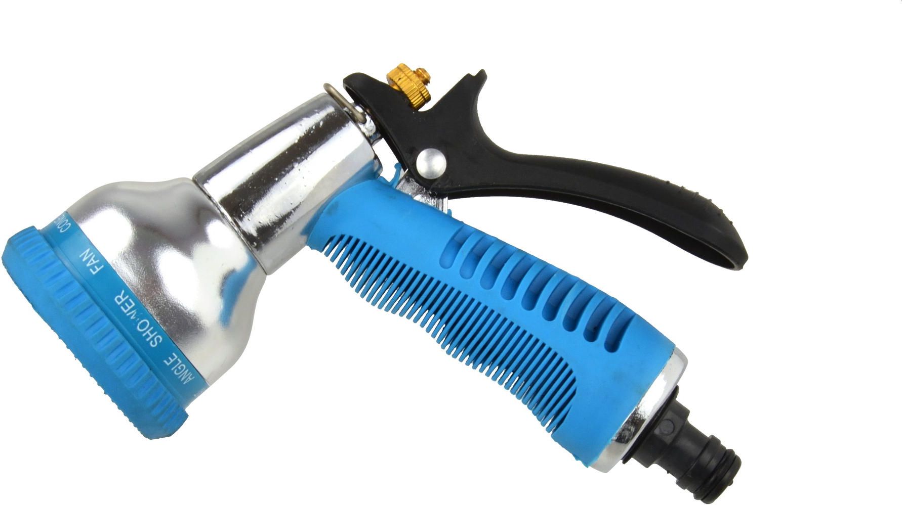 Geko Pistolet 10-funk. srebrny,r.guma (12/72)