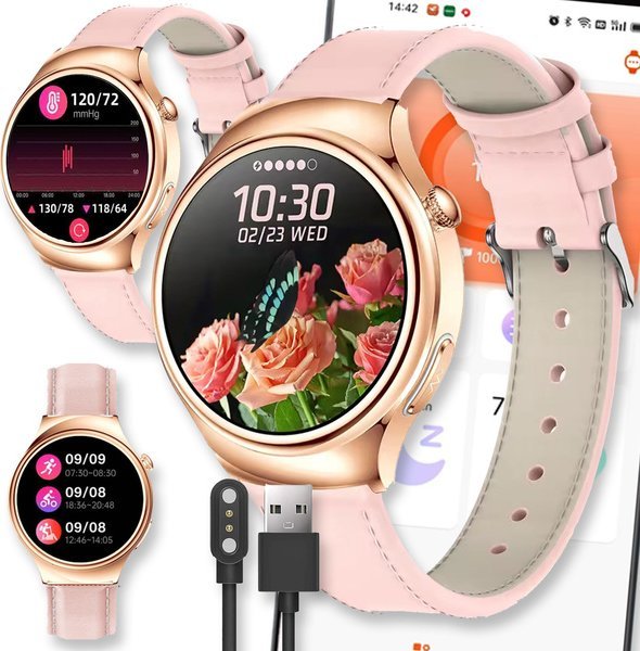 Smartwatch Active Band SMARTWATCH ZEGAREK WATCH DAMSKI MENU PL ROZMOWY AMOLED POWIADOMIENIA SPORT ET390