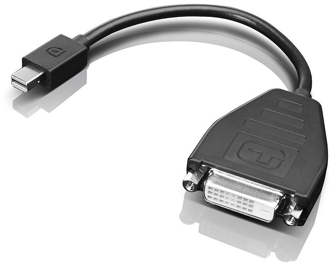 Lenovo 0B47090 adapter kablowy 0,2 m Mini-DisplayPort SL-DVI Czarny