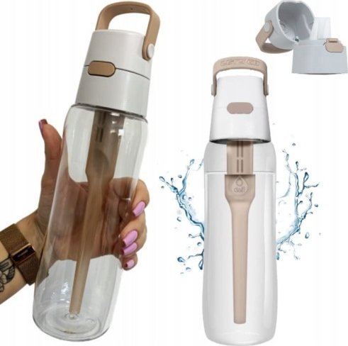 Dafi Butelka filtrująca z filtrem beżowa Dafi 0,7l by Joanna Krupa