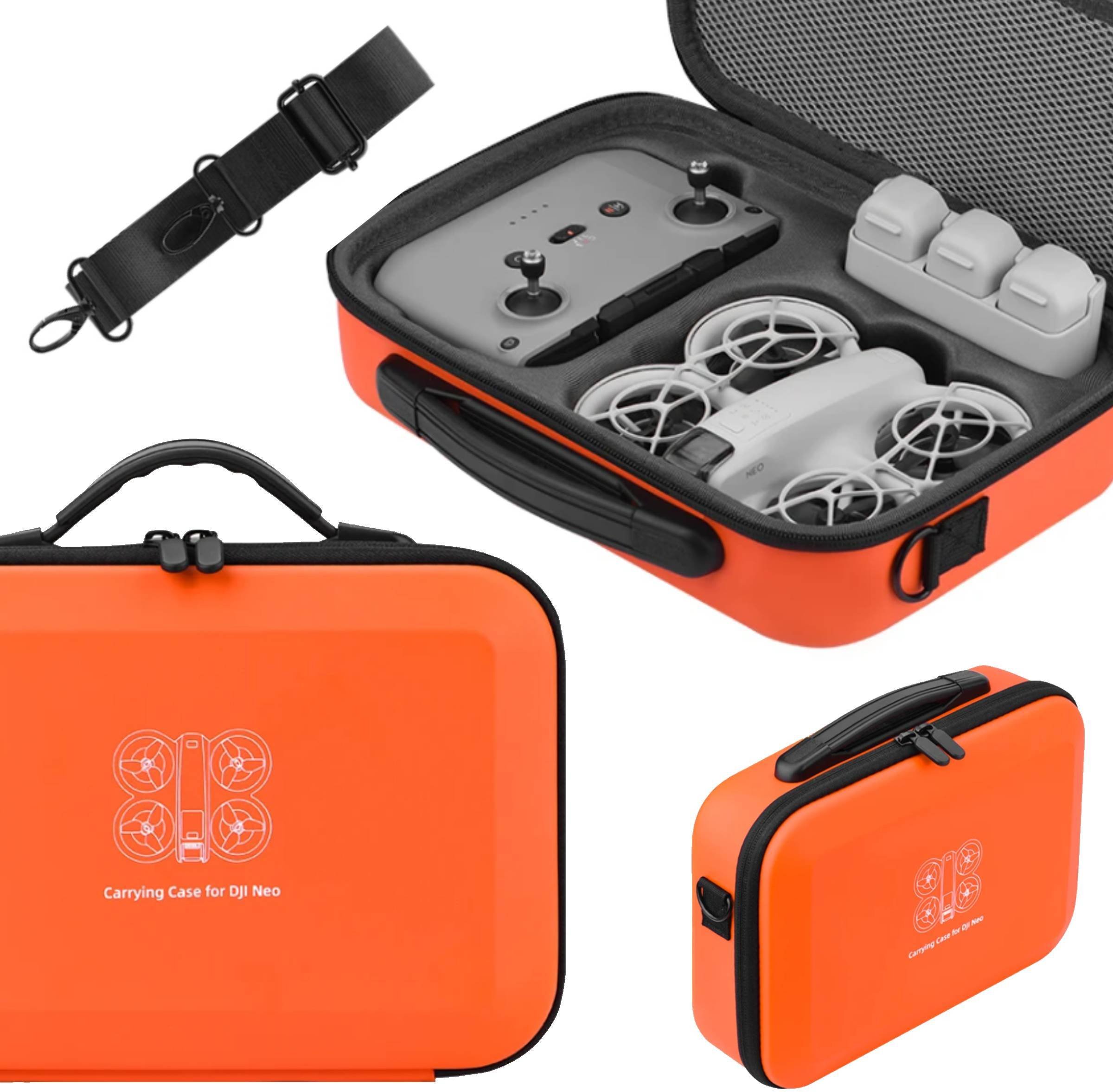 PRZENOŚNA TORBA ETUI CASE FUTERAŁ OCHRONNY NA RAMIĘ NA DRONA I AKCESORIA DO DJI NEO (POMARAŃCZOWA)