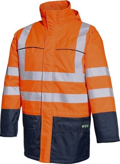 INDUSTRIAL STARTER MULTIPRO 5090 - kurtka odblaskowa elektrostatyczna trudnopalna - żółto-granatowy S