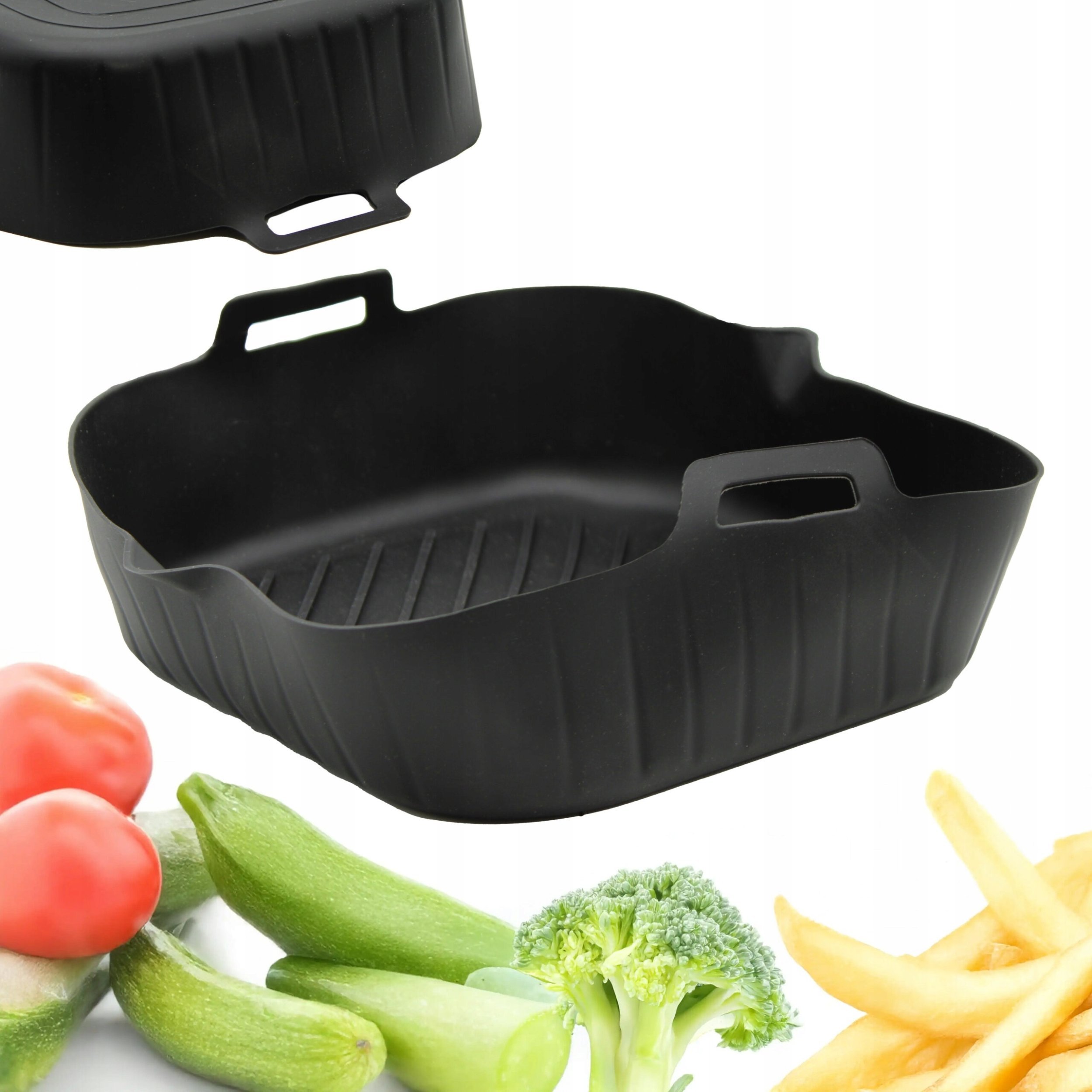 Brunbeste Wkład silikonowy do frytkownicy AIR FRYER czarny kształt do pieczenia BB-3758