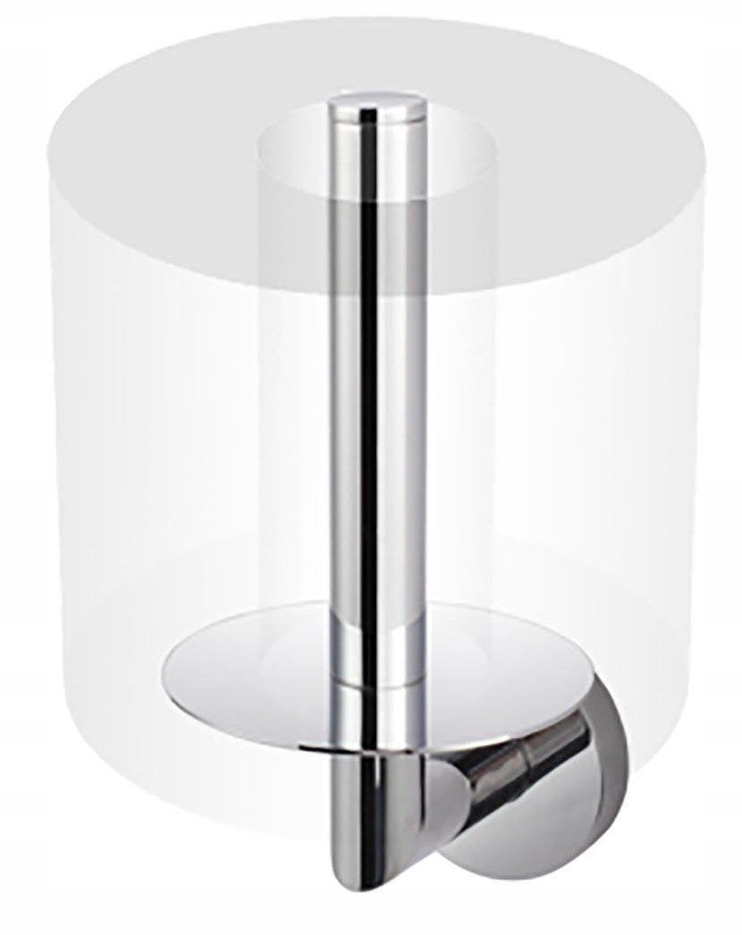 Uchwyt z rozetą na zapasową rolkę papieru. toalet. / chrom CLASSIC