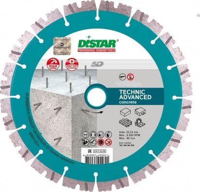 Di-Star Tarcza diamentowa Technic Advanced 1A1RSS/C3-H 150x2.3/1.5x11x22.23-12