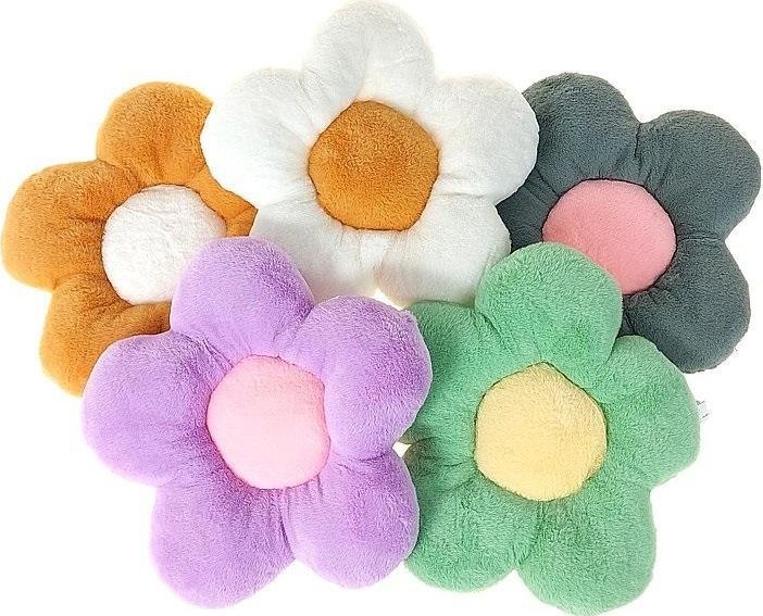 Adar Poduszka pluszowa Kwiatek MIX