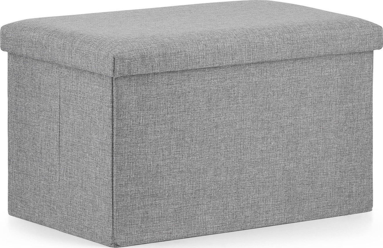 Elior Szara prostokątna pufa ze schowkiem - Nesto 5X