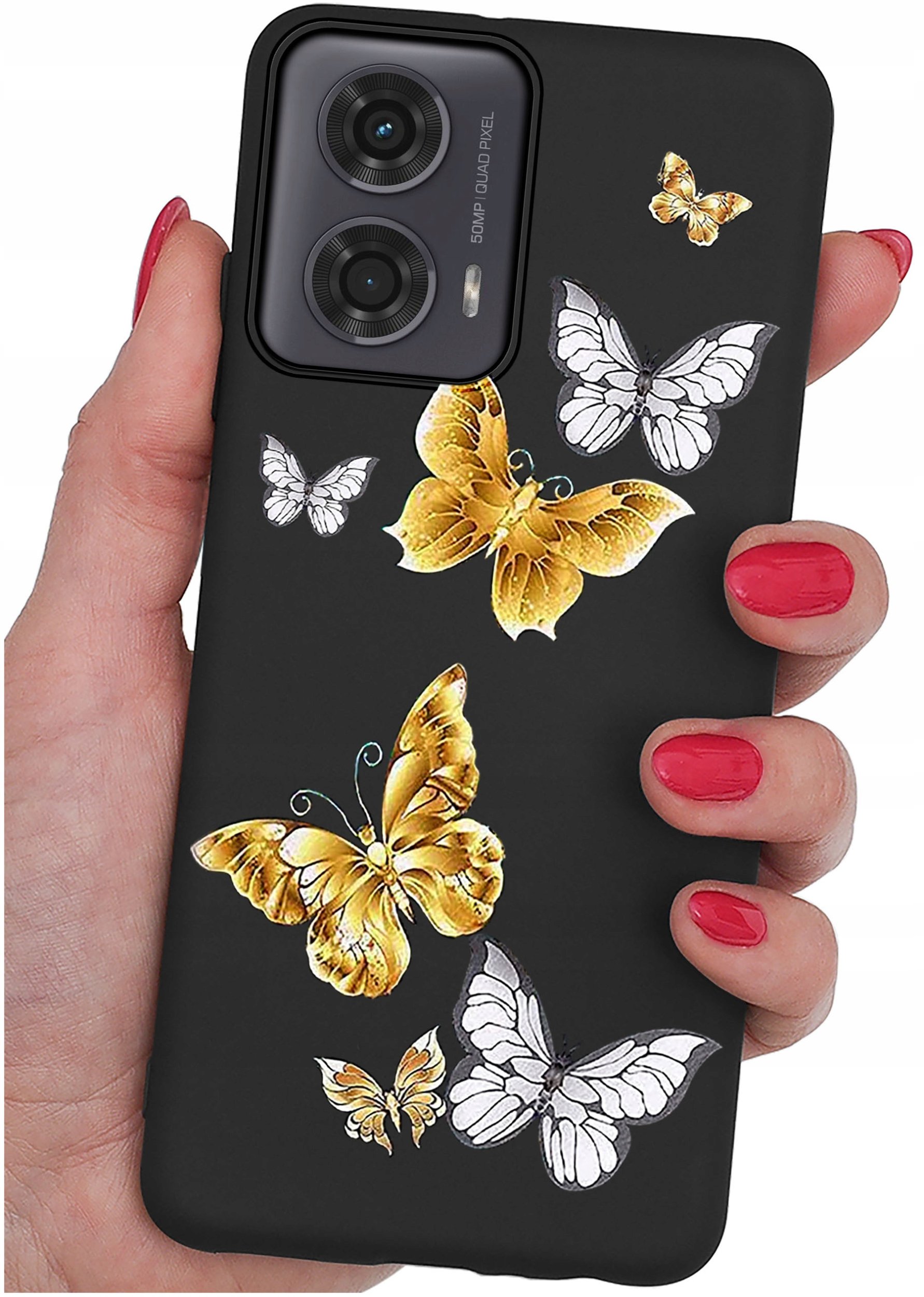 Etui do Motorola Moto G24 |G24 POWER |G04 |E14 WZORY |SILIKONOWE MATT SZKŁO