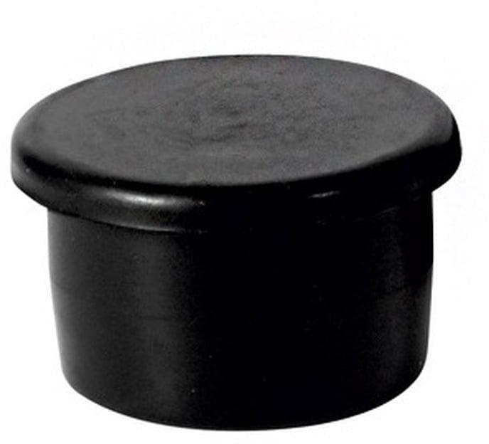 RUBBER ENDCAP D50 MM BLACK